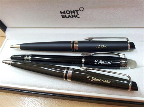 mont blanc pen engraving price.